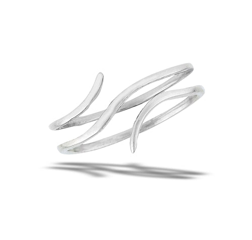 Minimalist Double Wrap Sterling Silver Ring