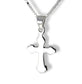 Plain and Simple Petite Cross Sterling Silver Pendant Necklace - 20" - Silver Insanity