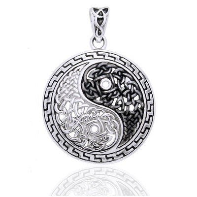 Celtic Yin Yang Ancient Amulet Pendant Sterling Silver
