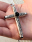 Hidden Stash Cross | Poison Box or Pendant | Sterling Silver