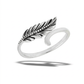 sterling silver feather ring