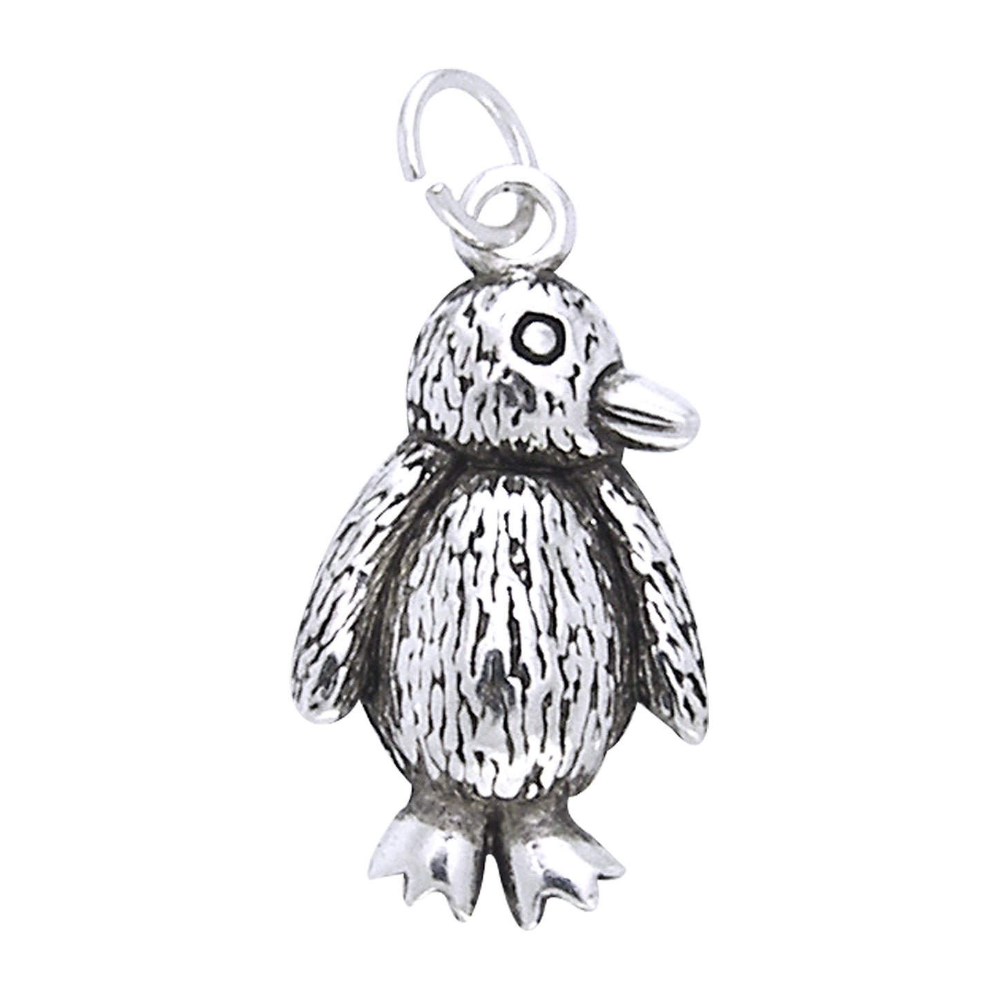 Sterling Silver Petite Penguin Bird Charm