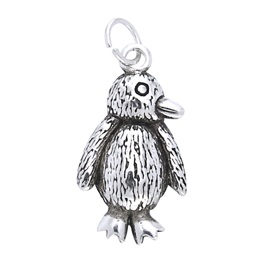 Sterling Silver Petite Penguin Bird Charm