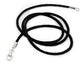 New  Black Silk Cord Chain Necklace Sterling Silver - Silver Insanity