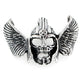 Sterling Silver Winged Viking Helmet Skull Thor Pendant - Silver Insanity