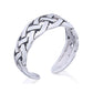 Sterling Silver Celtic Knot Basket Weaved Toe Ring - Silver Insanity