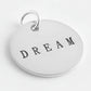 DREAM Inspirational Sterling Silver Charm 18" Necklace - Silver Insanity