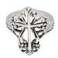 Sterling Silver Victorian Style Open Cross Ring - Silver Insanity