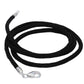 New  Black Silk Cord Chain Necklace Sterling Silver - Silver Insanity