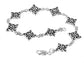 North Star Celtic Knot Sterling Silver Link Bracelet, 7" - Silver Insanity