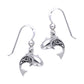 Celtic Knot Ocean Shark Sterling Silver Hook Earrings - Silver Insanity