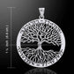 Wiccan Twisted Tree of Life Amulet Sterling Silver Pendant - Silver Insanity