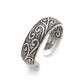 Antiqued Sterling Silver Toe Ring with Flourishing Vines - Silver Insanity