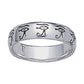 Egyptian Eye of Horus Sterling Silver Band Ring - Silver Insanity