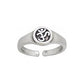 Sterling Silver Aum or OM Yoga Symbol Toe Ring or Pinky Ring - Silver Insanity