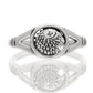 Animal Speak - Sterling Silver Eagle Head Emblem Totem Ring - Silver Insanity