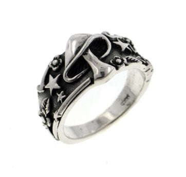 Heavy Sterling Silver Fantasy MUSHROOM Ring - Silver Insanity