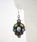 Garnet Peridot Multi-Gemstone Sterling Silver Earrings - Silver Insanity