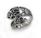 Sterling Silver Antiqued Style Ornate Spoon Ring - Silver Insanity